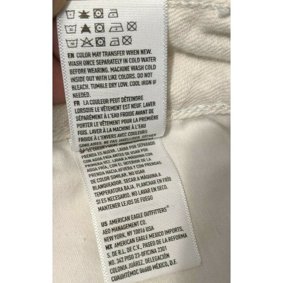 AMERICAN EAGLE Denim Jean Shorts  Womens 4  Hi-Rise Festival  Stars & Stripes - Picture 8 of 12